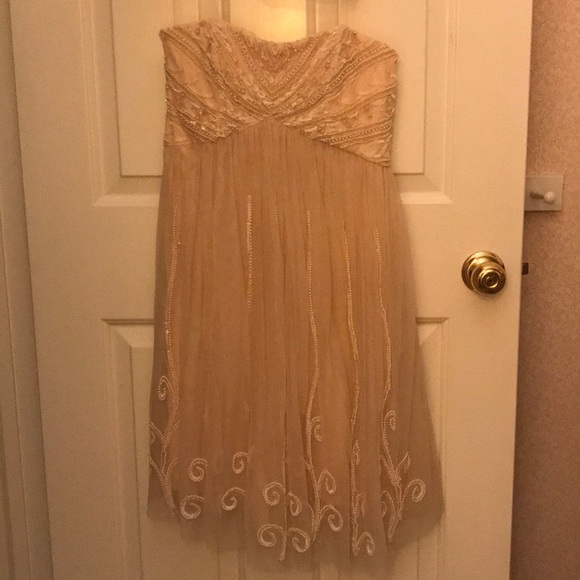 Aidan Mattox Strapless Formal Dress - Picture 4 of 6